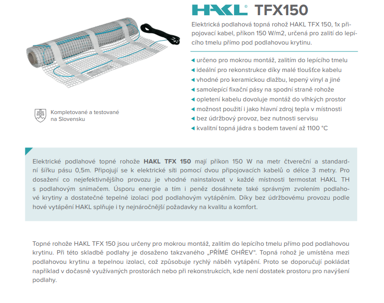 HAKL TFX - tech. list 1